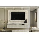 Ver imagem 3 de Bancada Suspensa Gaia para Tv até 75' com Led Calacata/off White - Madetec