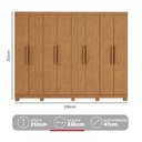 Ver imagem 4 de Guarda-Roupa Casal 8 Portas Easy Slim com Pés