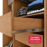 Guarda-roupa Casal Easy Slim 8 Portas com Pés Amendoa Clean - 8