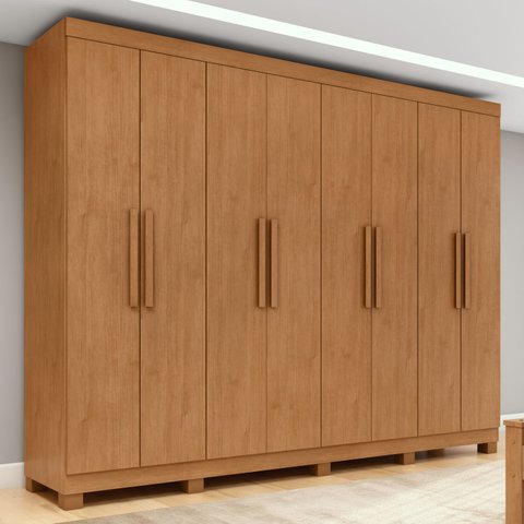 Guarda-Roupa Casal 8 Portas Easy Slim com Pés