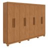 Guarda-roupa Casal Easy Slim 8 Portas com Pés Amendoa Clean - 3