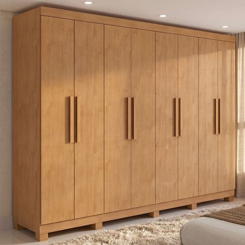 Guarda-Roupa Casal 8 Portas Easy Slim com Pés