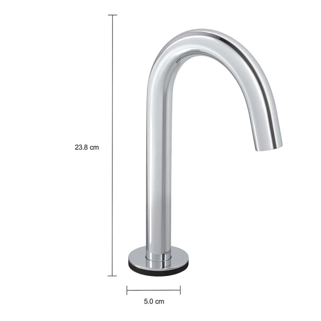 Torneira Lavatório Mesa Baixa Touchless Curve Cromado Deca - 2