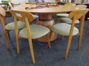 Ver imagem 2 de Sala de Jantar Laminada Redonda 6 Cadeiras 1,35m - Piemonte - Requinte Salas
