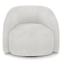Ver imagem 6 de Poltrona Decorativa Orgânica Giratória Kit 2 Lya M22 Bouclê Branco - Mpozenato