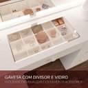 Ver imagem 7 de Penteadeira Iris 7 Gavetas e Espelho Touch LED 122x144cm Branco 250176