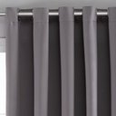 Ver imagem 4 de Cortina Tecido Blackout Grafite 300x230cm para Varão Fastlar Cortina para Varão