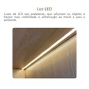 Ver imagem 6 de Armário para Escritório Tamburato com Led Carvalho/branco - Artany Movéis