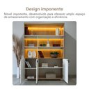 Ver imagem 5 de Armário para Escritório Tamburato com Led Carvalho/branco - Artany Movéis