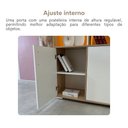 Ver mais imagens de Armário para Escritório Tamburato com Led Carvalho/branco - Artany Movéis