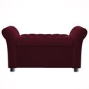 Ver imagem 3 de Recamier Bau Egeo 120x Suede Vinho - Dominic Decor