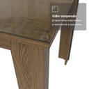 Ver mais imagens de Conjunto Sala de Jantar Mesa Tampo de Vidro 6 Cadeiras Odara Madesa