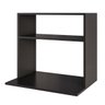 Suporte Duplo Microondas Armário Aéreo Suspenso Madeira Luara Preto - 4
