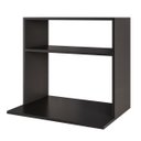 Ver imagem 4 de Suporte Duplo Microondas Armário Aéreo Suspenso Madeira Luara Preto