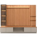Ver imagem 7 de Rack para Sala com Painel para TV 75 pol Cristaleira LED 290cm Noble L05 Canela Gris Fosco - Lyam