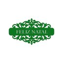 Ver imagem 1 de Placa Feliz Natal com Arabesco 30cmx17cm - Cria Arte Laser Verde