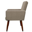 Ver imagem 4 de Kit 2 Poltronas Decorativa Sala e Quarto Nina Suede Herrero Cor:cappuccino