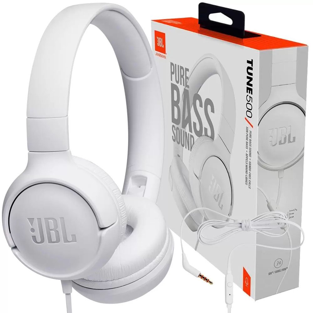 Headphone Jbl Tune 500 - Branco - 1