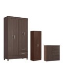 Ver imagem 1 de Guarda Roupa Solteiro Astro com Multiuso Golden com Cômoda Montevidéu Café Touch - Demóbile