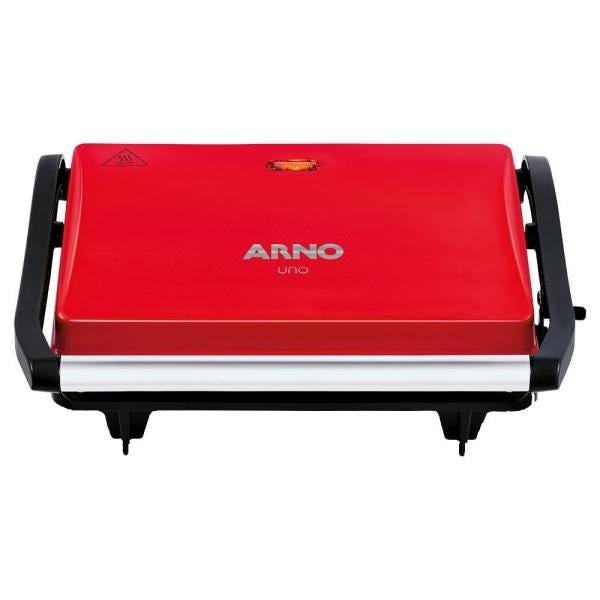 Grill Arno Compact Uno, Capacidade de 2 Hamburgueres, 760W, Vermelho - 110V - 6