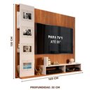 Ver imagem 4 de Painel Pequeno Para Tv Até 55 Polegadas Freijó Off White Portia Shop Jm