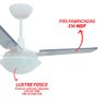 Ventilador de Teto Citrino Branco 3 Pás Transparentes Tron 127v - 4