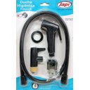 Ver imagem 2 de Ducha Higiênica Japi Preto Abs Flexível 1,2M 1/4 de Volta