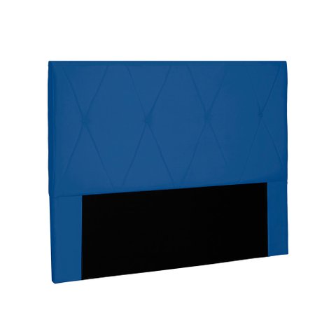 Cabeceira Aquilla Para Cama Box Solteiro 90 cm Suede Azul Marinho - D’Rossi