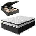 Ver imagem 3 de Cama Box Baú Casal Espuma Ortopédica Onix D33 138x188x61cm Hellen - Suporta até 120 kg por Pessoa
