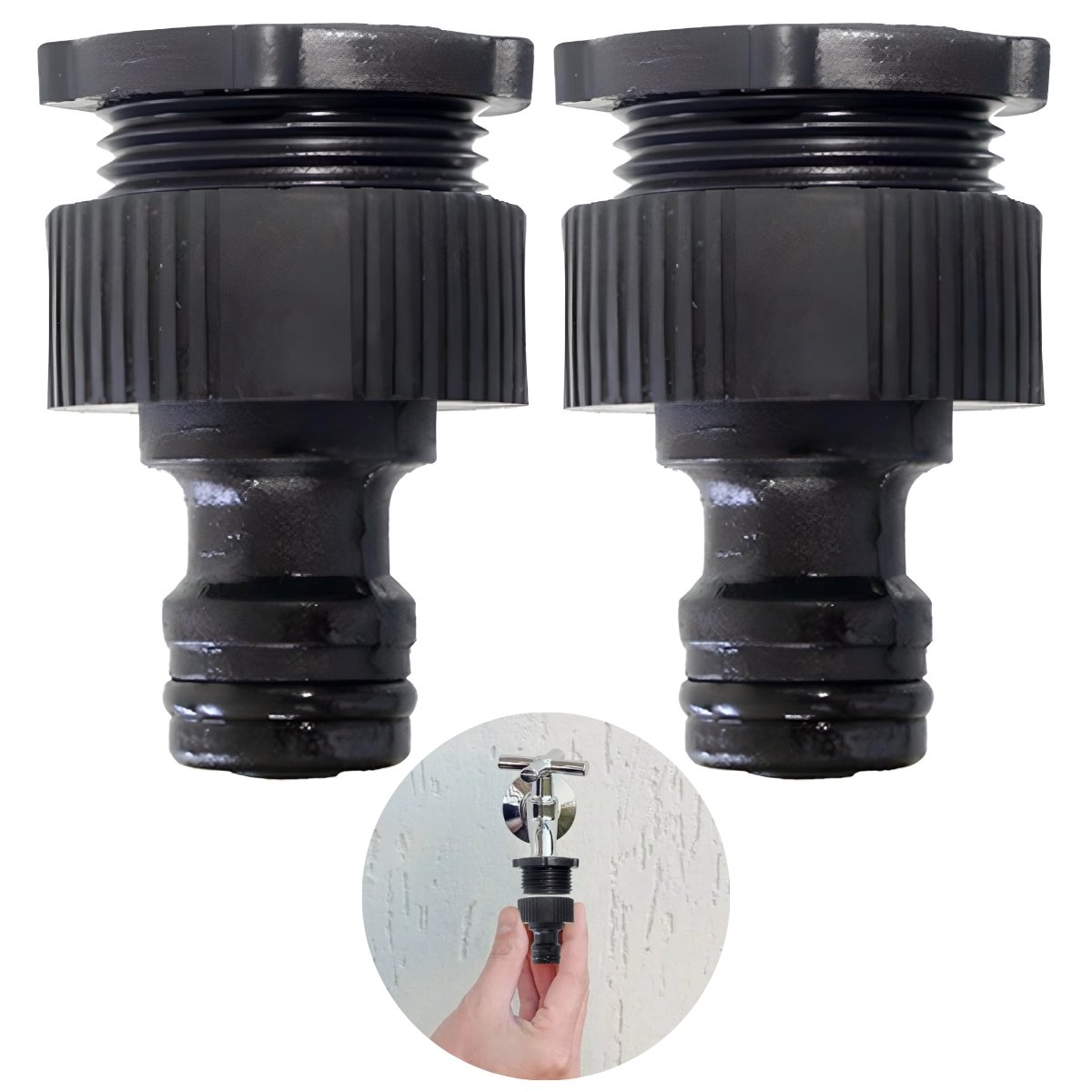 Torneira Plástica Reforçada Para Jardim e Tanque 1/2" | Utilimix | Kit 02 Un - 4