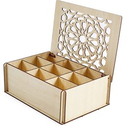 Porta chá em MDF cru - 3