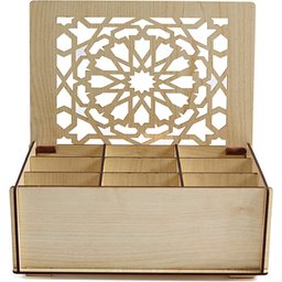 Porta chá em MDF cru - 2