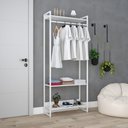 Ver imagem 3 de Estante Closet c/03 Prateleiras Dynamica 80 cm Est.Branca