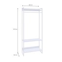 Ver imagem 2 de Estante Closet c/03 Prateleiras Dynamica 80 cm Est.Branca