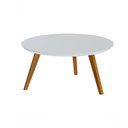 Ver imagem 1 de Mesa de Centro Classic Redonda Branco Acetinado - Imcal Móveis