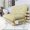 Sofa Cama Casal Futon Oriental D33 com Madeira Maciça Ii - 6