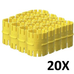 Kit 20 Emenda Luva Pressão Para Conduíte Corrugado 32mm 1'' - 1