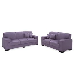 Conjunto Sofá 3 e 2 Lugares Gabriele em Sued Lilás - 1