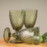 Taça Água 17x9x9cm 330ml Vidro Verde 6pç - 2