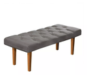 Ver imagem 2 de Recamier Banco Paris para Cama Casal 130cm Suede Pavia Decorativo - Cinza