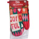 Ver imagem 4 de Kit 2 Peças Natalino Pano de Prato e Luva de Forno Bene Casa Joy Ful