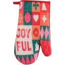 Ver imagem 2 de Kit 2 Peças Natalino Pano de Prato e Luva de Forno Bene Casa Joy Ful
