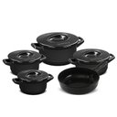 Ver imagem 1 de CONJUNTO DE CERÂMICA - CERAFLAME - 5 PEÇAS - DUO+ SMART - PRETO