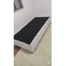 Cama Box Baú Solteiro Blindado (88x188x42):corino Branco/solteiro - 5