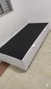 Ver imagem 5 de Cama Box Baú Solteiro Blindado (88x188x42):corino Branco/solteiro