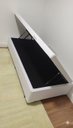 Ver imagem 4 de Cama Box Baú Solteiro Blindado (88x188x42):corino Branco/solteiro