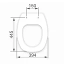 Ver imagem 5 de ASSENTO SANITÁRIO ALMOFADADO THEMA BISCUIT CONVENCIONAL POLIPROPILENO