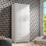 Guarda Roupa Pequeno 3 Portas 1 Gaveta 75 cm Branco Paixão - 1