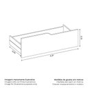 Ver mais imagens de Mesa de Cabeceira 2 Gavetas sem Pés Doble Marrom