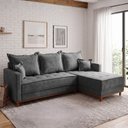 Ver imagem 1 de Sofá 3 Lugares Onix com Chaise Lado Direito 230cm em Veludo